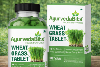 AyurvedaBits Wheat Grass Tablet