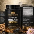 Ayurvedabits Shudh Shilajit Gold capsules dietary supplement bottle