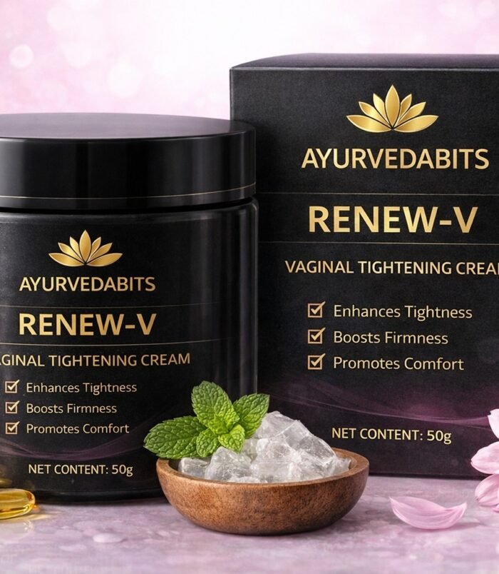 Ayurvedabits Renew-V Vaginal Tightening Cream – 50g Ayurvedabits Renew-V vaginal tightening cream 50g pack