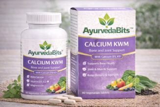 AyurvedaBits Calcium KWM bone and joint support tablets with Calcium, Vitamin D3, K2 and Magnesium